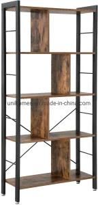 Bookcase Office Shelf Room Divider on 4 Levels for Living Room, Office or Study in Vintage Industrial Design, Large Storage Space