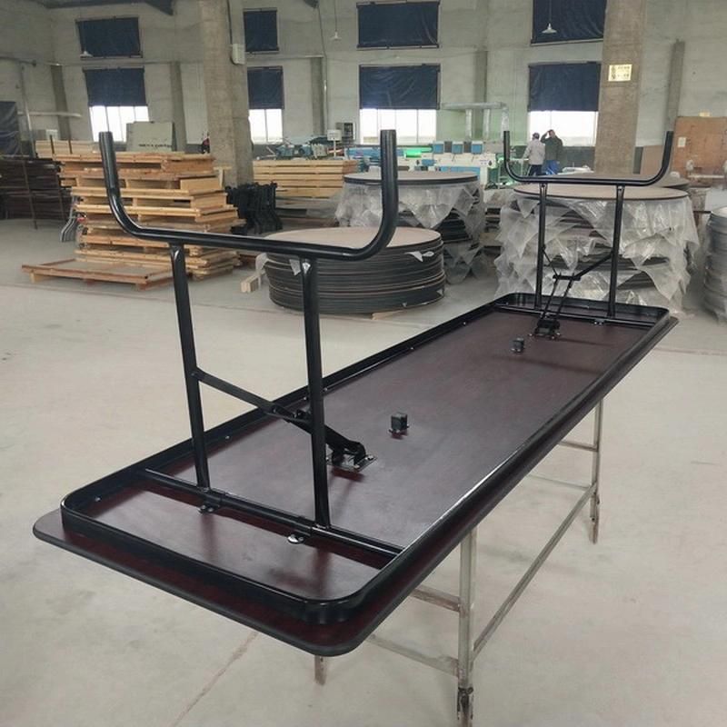 Commercial Rectangle MDF Wood Folding School Dining Tables