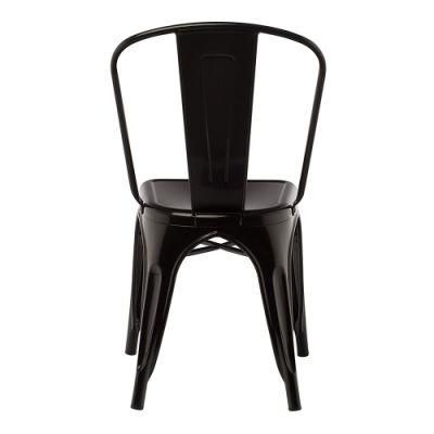Commercial Design Promotion Cheap Price Black Dining Room Metal Dining Chair
