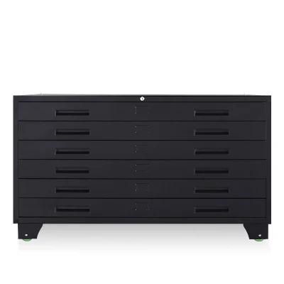 6 Drawers Intensive Base Map Cabinet in Steel