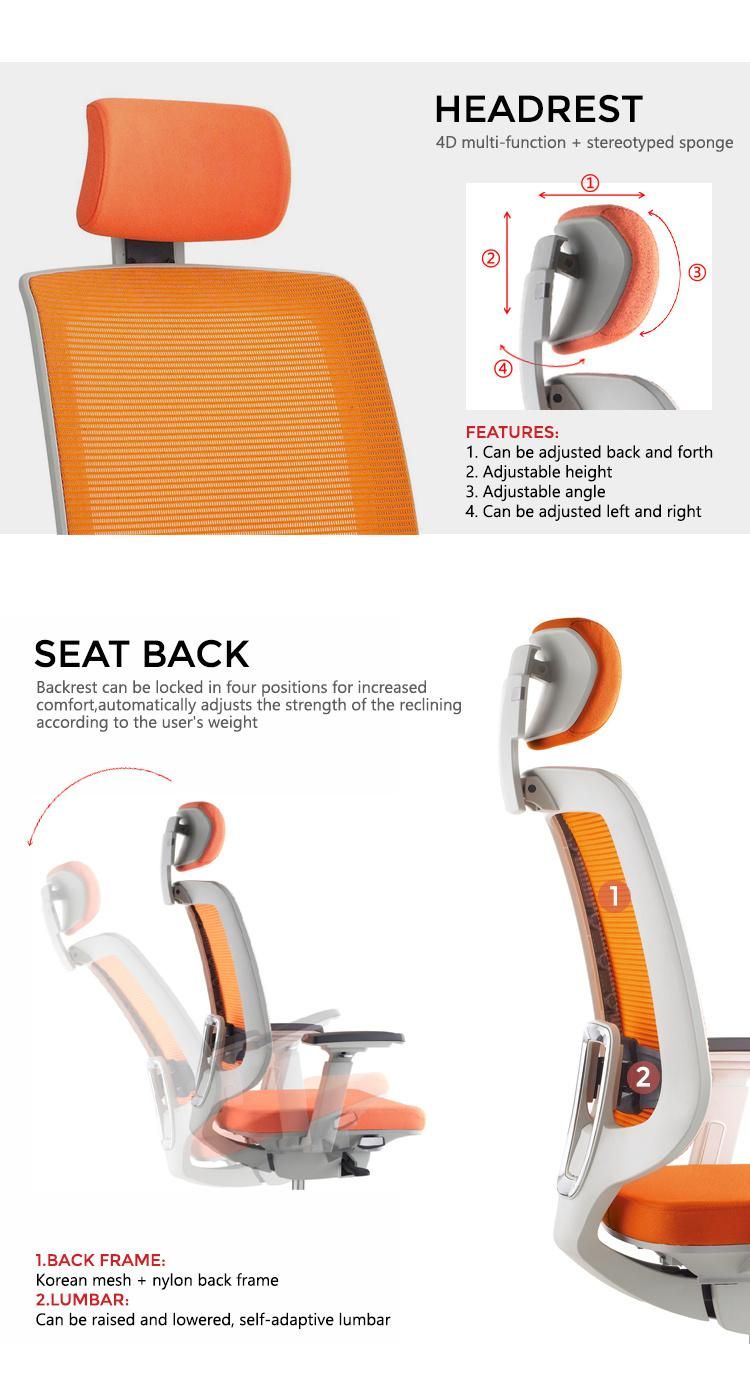 High Quality Fashion Design Line Control Multi-Function Mechanism Adjustable Office Chair