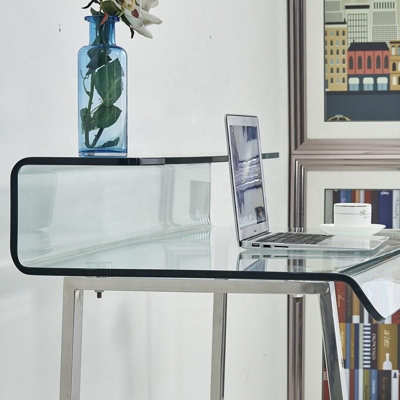 Moder Home Office Furniture Glass Computer Table