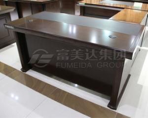 Walnut MDF Wood Veneer Office Table