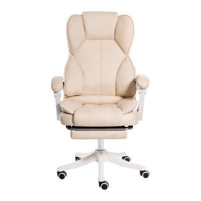 High Back Boss Manager Black White Executive PU Office Chair
