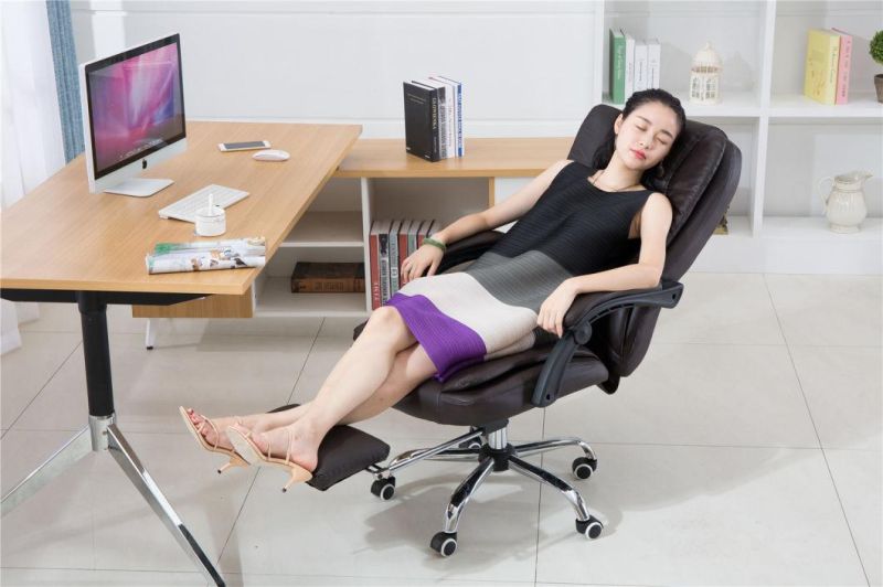 Wholesale High Quality Luxury Ergonomic Light Brown PU Leather Modern Computer Office Executive Chairs