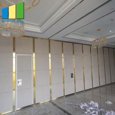 Acoustic Folding Floor to Ceiling Mobile Wooden Partitions Wall for Banquet Hall