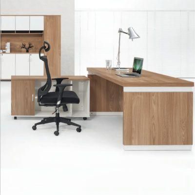 L Shape Executive Table MDF Wooden Modern Office Furniture