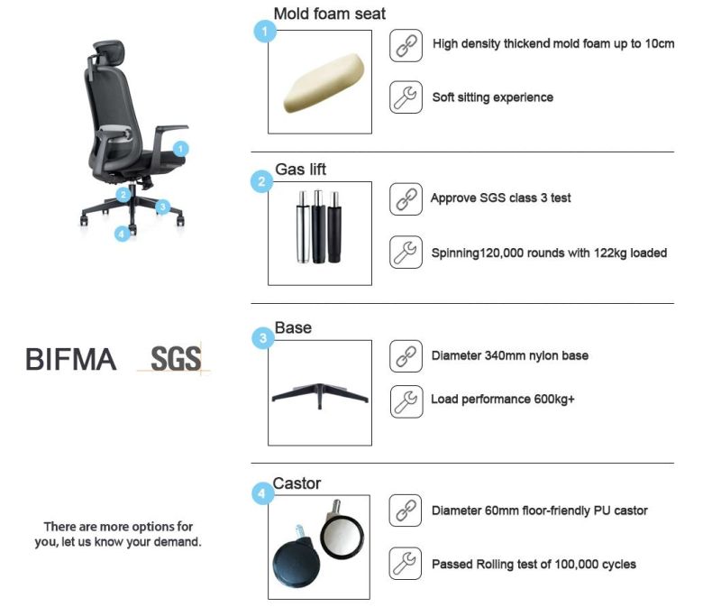 SGS Approved Class 3 Adjustable Armrest Folding Chair China Whosale