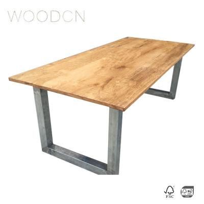 Leather Wooden Table Home Decoration Furniture Veneer Oak Wood Office Desk