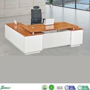 Modern Solid MFC Panel Wood Furniture L Shape Office Executive Manager Table
