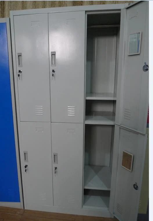 Metal 6 Door Staff Storage Locker 3-Column, 2 Floors
