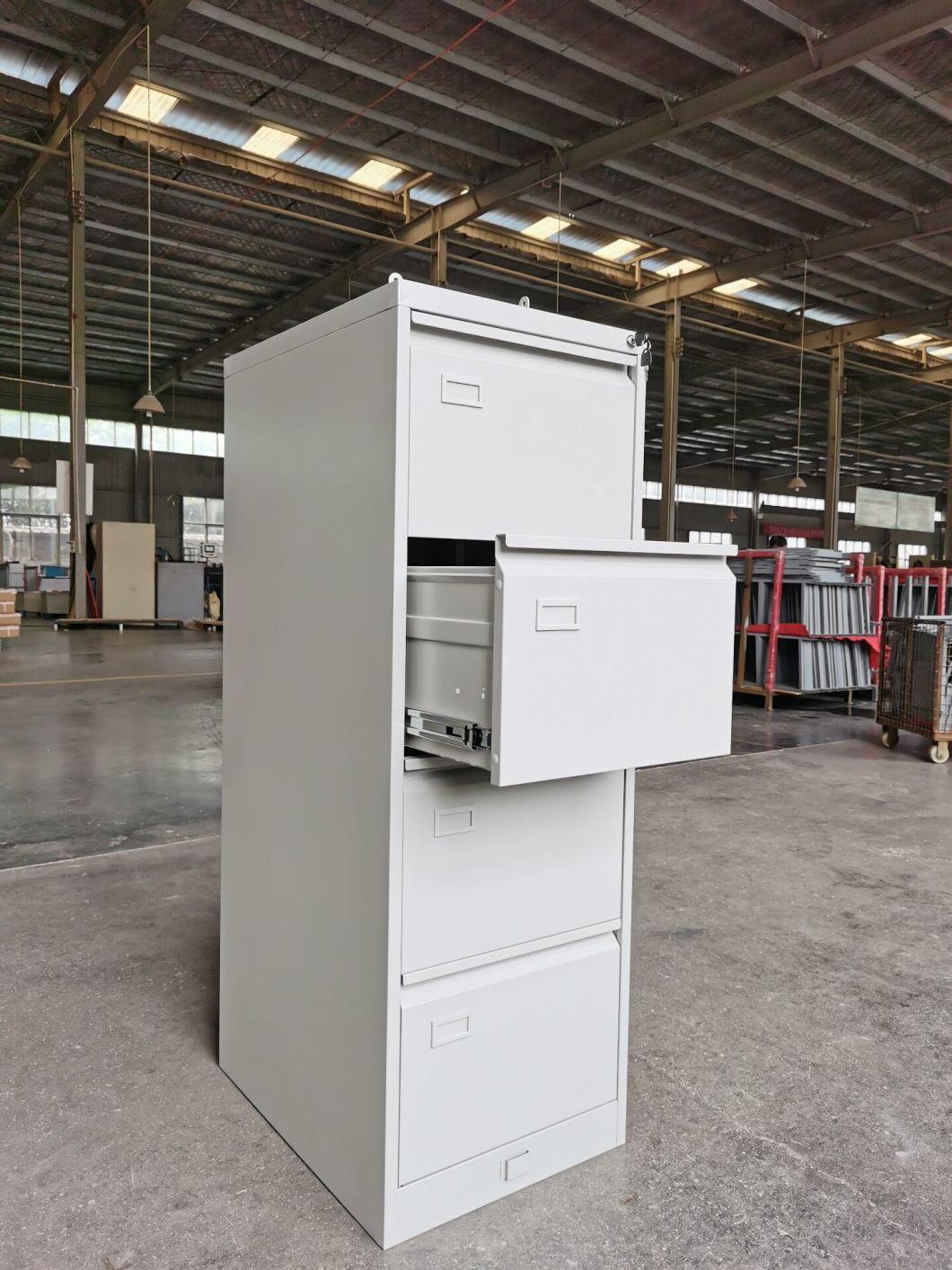 Singapore Popular Metal 4 Drawer Office File Cabinet with Locking Bar