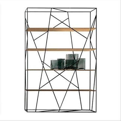 Nordic Industrial Style Wrought Iron Storage Shelf 0598