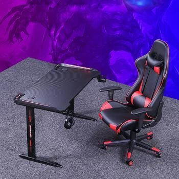 Elites Best Home Furniture Computer Gaming RGB Light Computer Gaming Desk Chair Table