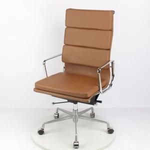 High Back Soft Pad Aluminum Office Chair, Hotel Chair, Meeting Chair, High-Grade Office Furniture