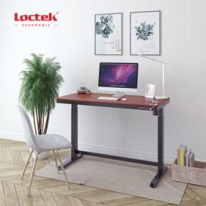 Loctek Et118W-N Wooden Electric Height Adjustable Office Standing Desk &amp; Table with Charging Ports and Drawer