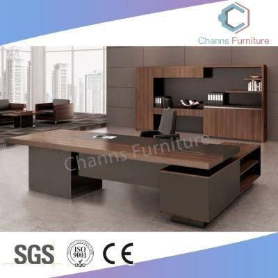 Modern Two Layer Big Size Office Table Boss Desk (CAS-MD18A45)