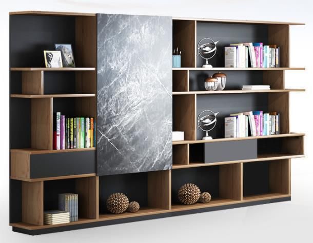 Modern Design Office Home Furniture Wood Geometric Bookcase
