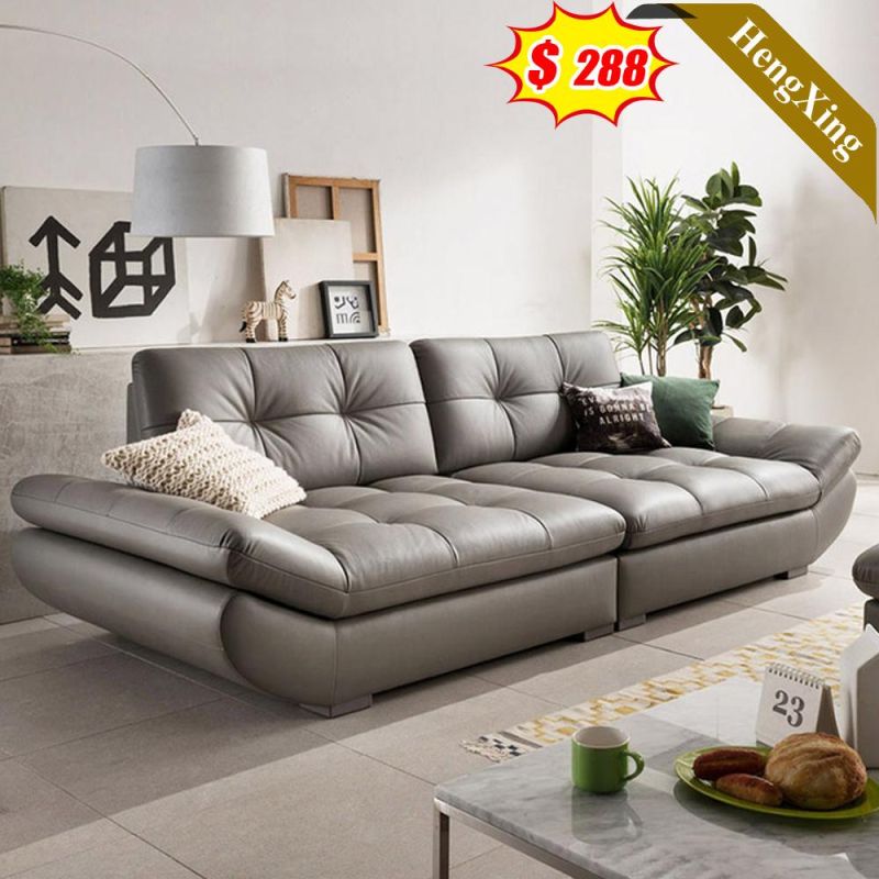 Classic Home Furniture Living Room Sofas Wooden Frame PU Leather 3 Seat Sofa