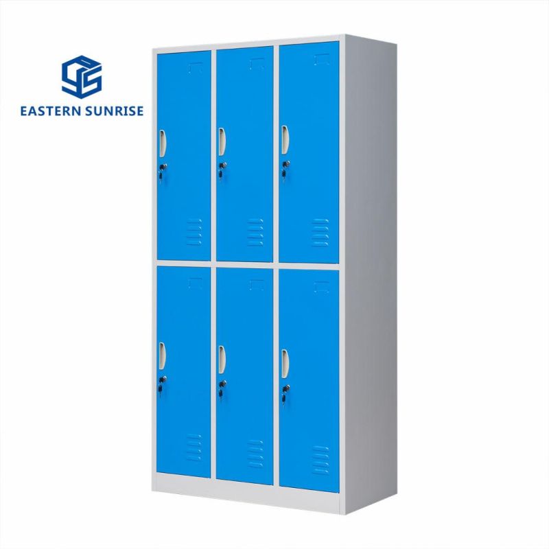 Durable and Colorful 6 Door Smart Luggage Lockers