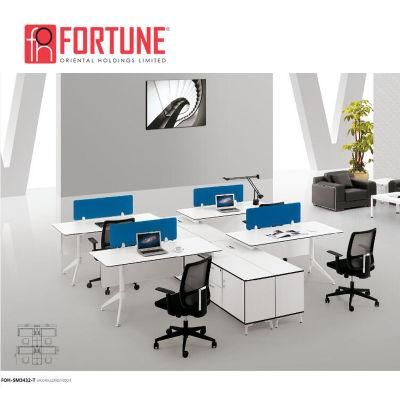 Partition Workstation Melamine Desk Office Workstations Modular (FOH-SM3432-T)