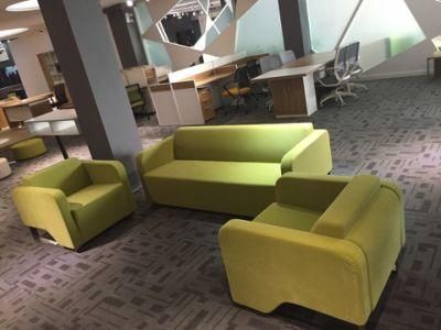 Fabric Minimalist Apple Green Cheap Vivid Recreational Sofa Set for Office Work