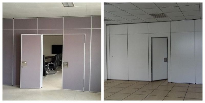 Sliding Foldable Acoustic Soundproof Mobile Partitions Folding Doors