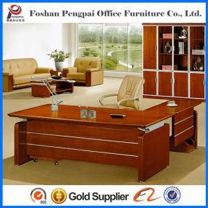 Reddish Brown Sliver Office Table with Good Quality