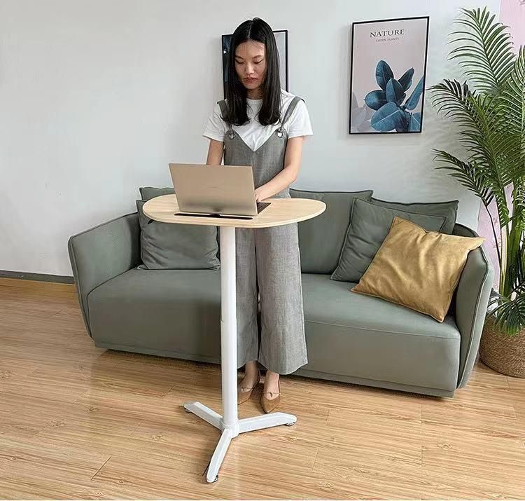 Laptop Desk Height Adjustable Computer Desk Cart with Rolling Wheels