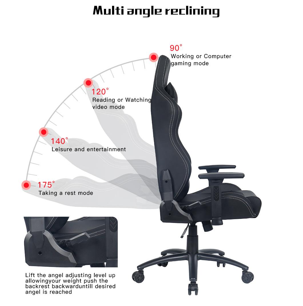 Wholesale OEM ODM All Market Exquisite Ergonomic Gamer Recliner Budget Swivel Racing Gaming Chair