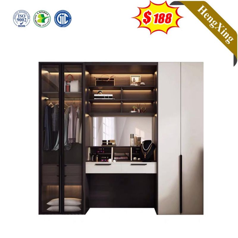 Nordic Style Factory Customized Bedroom Living Room Furniture Storage Wardrobe with Dressing Table