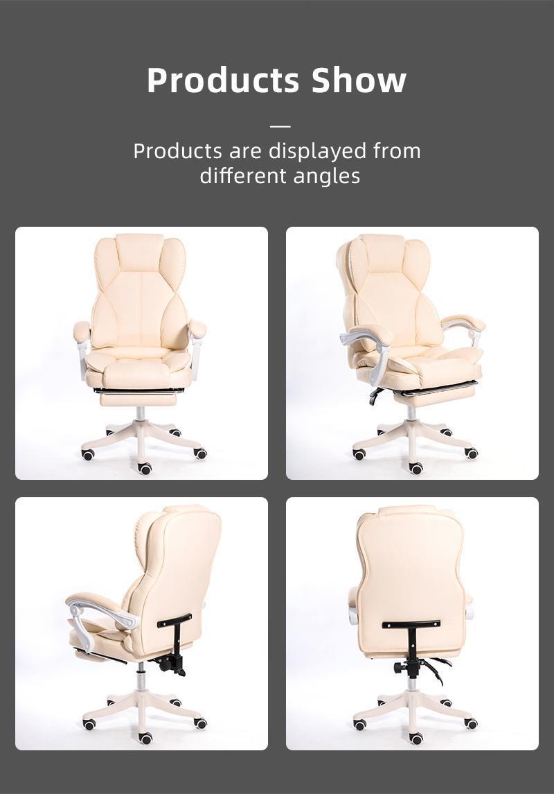 High Back Boss Manager Black White Executive PU Office Chair
