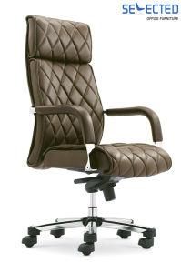 High Quality Swivel Office Manager Geniue Leather Chair