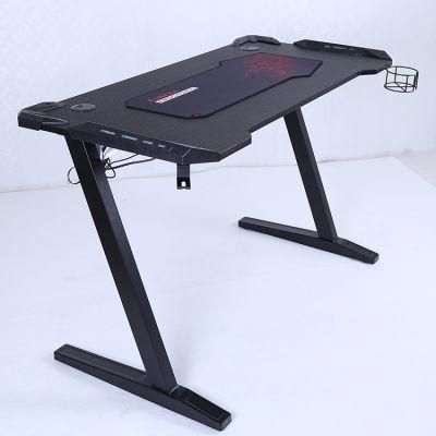 Judor Computer LED Gaming Desk Computer Desk Office Table with RGB Light Gaming Desk