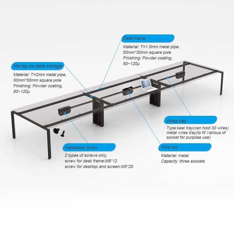High End Curved Shaped Stainless Steel Luxury Conference Table Set