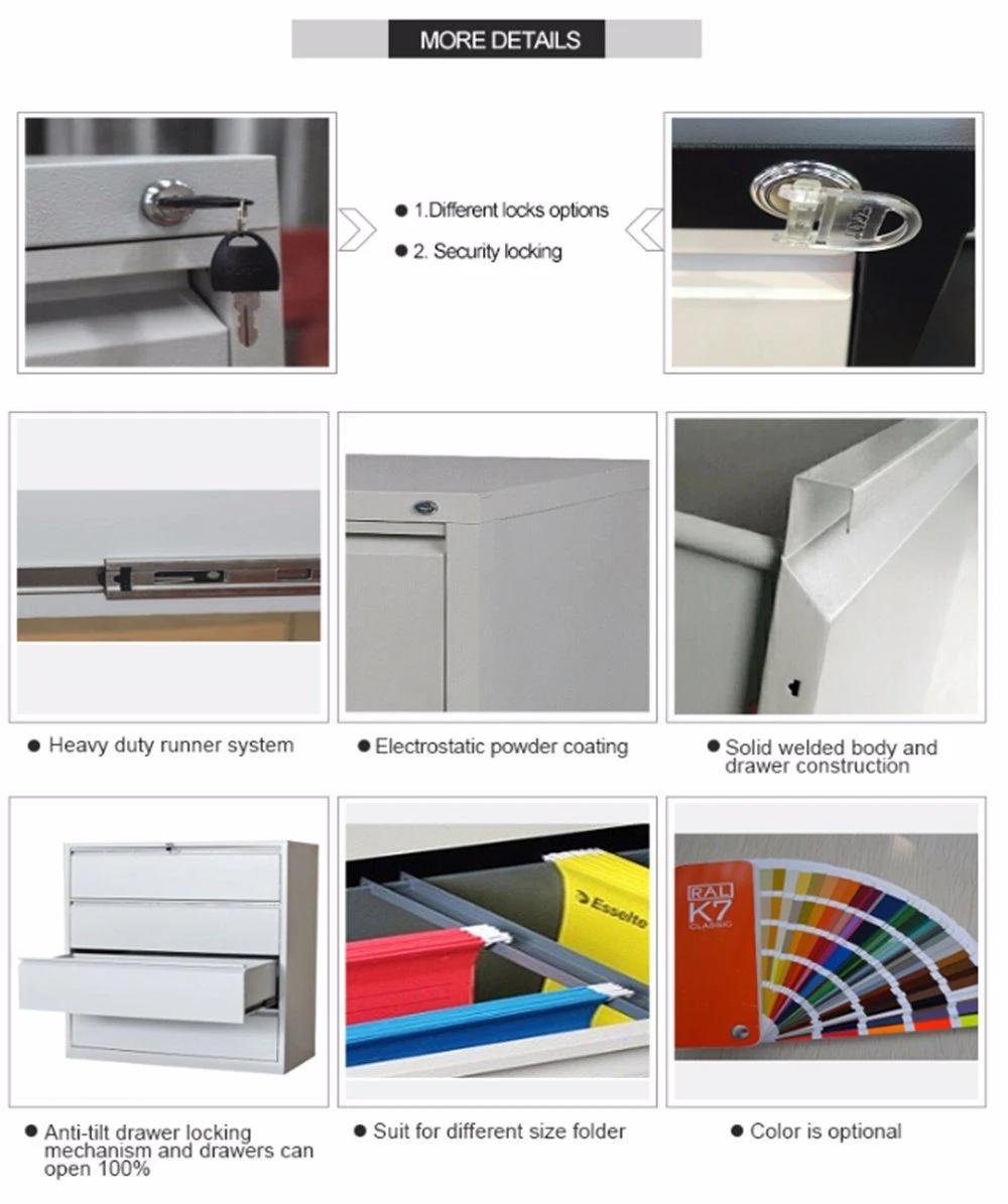 Office Use 2 Drawers Lateral Steel Filing Cabinet