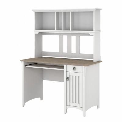 Nova Single Wooden Computer Staff Desk with Bookshelf