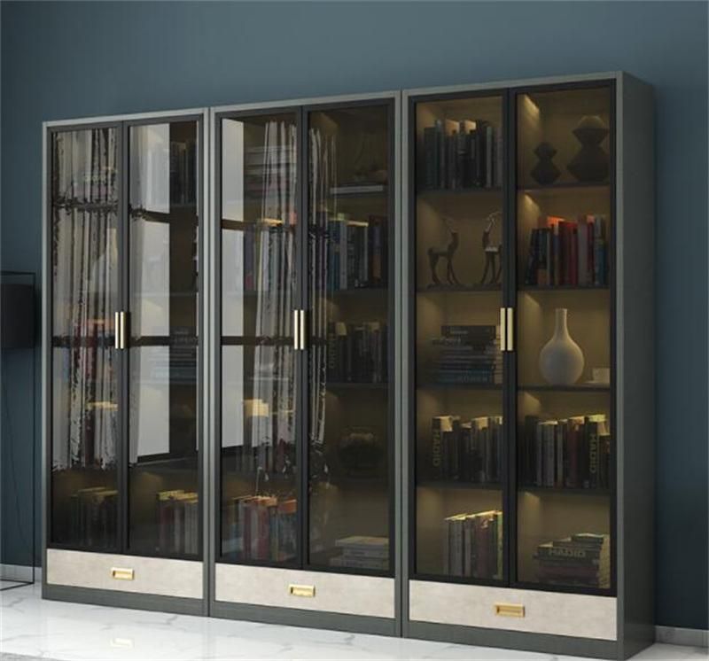 Modern Minimalist Living Room Office Bookcase