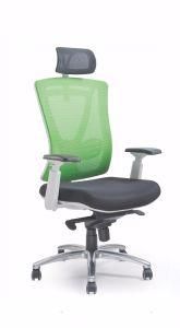 Colors High Back Headrest Metal Fabric Swivel Office Chair with Wheels
