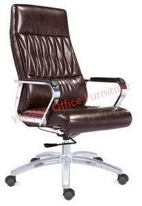 Chrome Metal Base PU Rolling Office Manager Chair 8772A