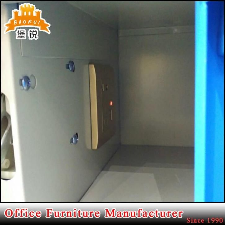 Blue Metal Cabinet Mobile Cell Phone Charging Station Locker