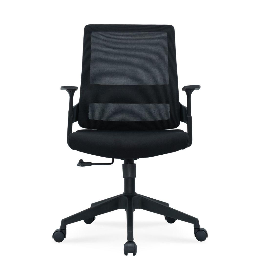 High Quality European Standard En1335 BIFMA Medium Back Staff Modern Mesh Office Swivel Chair