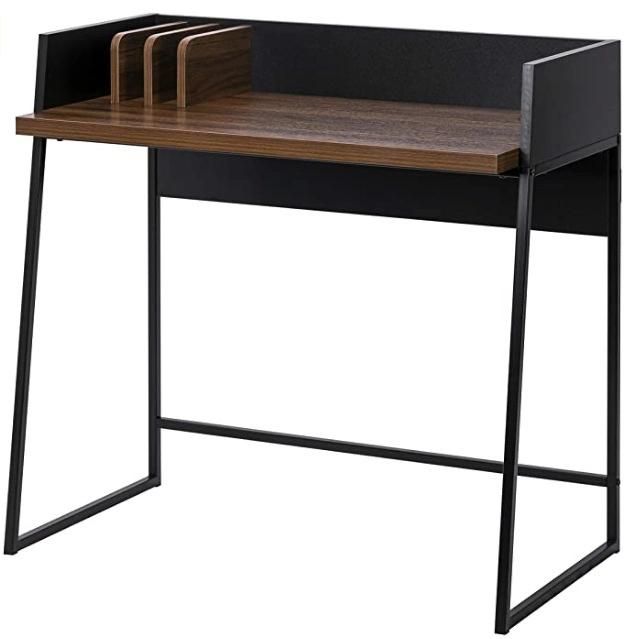 Simple American Home Office Desk with Storage and Built-in Charging Station 0332