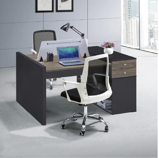 Modern Wooden Furniture Computer Office Desk Workstation for 2 Person