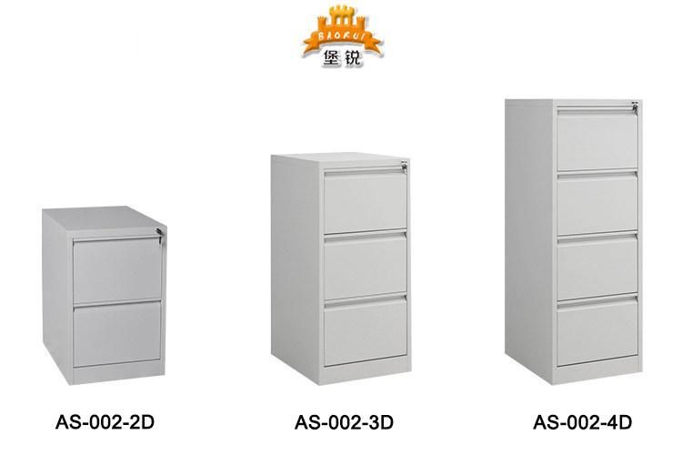 Anti-Tilt Metal Vertical Two Drawers File Cabinet