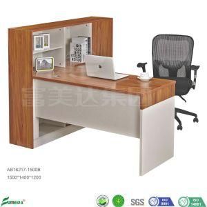 Solid Wood MFC Panel Wood Furniture Office Executive Desk Manager Table with File Cabinet Credenza