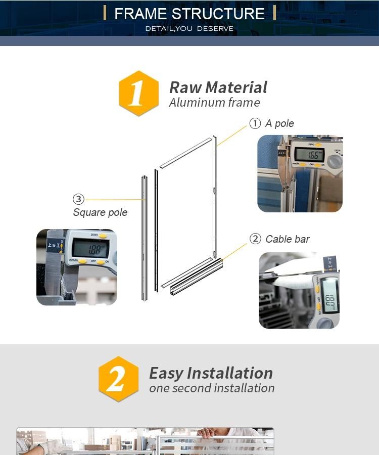 Modern Office Furniture Used Aluminum Frame Dividers Partition Office Cubicle Workstation for Small Office