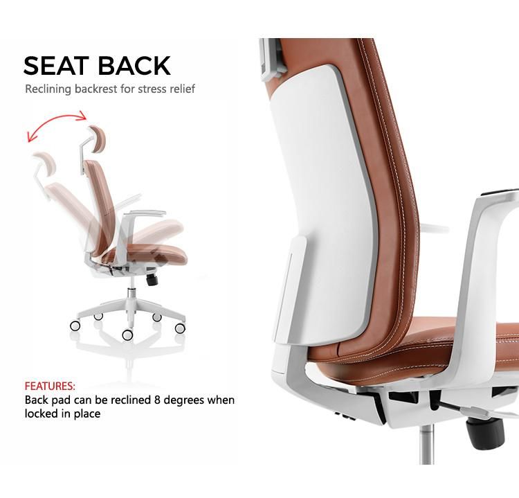 Factory Directly Big Tall Manager Swivel Leather PU Office Chair Ergomic Executive Chair