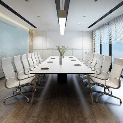 Foshan Large Elegant Office Furniture 10 Person Meeting Melamime Conference Table