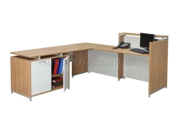 Cheap Price Wooden L Shape Doctor Office Table with File Cabinet (SZ-OD274)